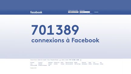 Nombre de connexions à Facebook en une minute. (VINCENT WINTER / FRANCEINFO)