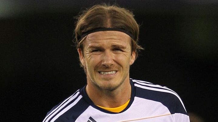 Le joueur du Los Angeles Galaxy,&nbsp;David Beckham, lors d'un match amical &agrave; Melbourne (Australie) le 6 d&eacute;cembre 2011. (BRANDON MALONE / REUTERS)