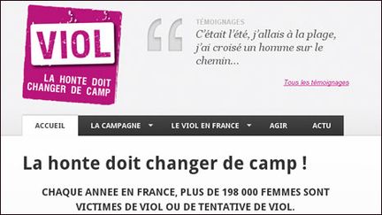 La une du site www.contreleviol.fr