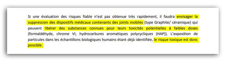 Extrait du rapport du comité scientifique missionné par l’ANSM. (CELLULE INVESTIGATION DE RADIOFRANCE)