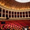 L'hémicycle de l'Assemblée nationale à Paris, le 1er juillet 2024. (BERTRAND GUAY / AFP)