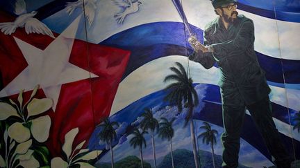 décore un mur du stade de baseball de La Havane.
 
 
 (AP Photo / Ramon Espinosa)