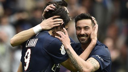 Ezequiel Lavezzi, Javier Pastore et Edinson Cavani, le trio offensif du PSG