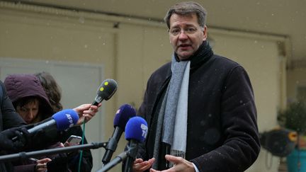 Le ministre délégué au Logement, Patrice Vergriete, le 8 janvier 2024, à Paris. (THOMAS SAMSON / AFP)