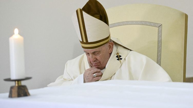 Pope Francis, April 6, 2023 in Rome (Italy).  (VATICAN MEDIA/AFP)