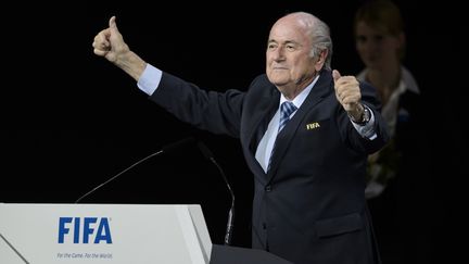 Sepp Blatter, président démissionnaire de la Fifa (FABRICE COFFRINI / AFP)