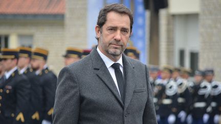 Christophe Castaner, lors d'une visite au centre d'entrainenement de la gendarmerie de Saint-Astier en Dordogne, le 15 mars 2019. (ANTOINE BALANDRA / FRANCE-BLEU PÉRIGORD)