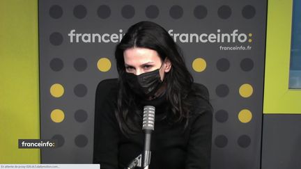 Marie Drucker, invitée d'Info Médias, vendredi 12 février 2021. (FRANCEINFO)