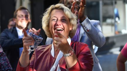 Isabelle Assih, élue maire de Quimper, le 28 juin 2020. (NICOLAS CREACH / MAXPPP)