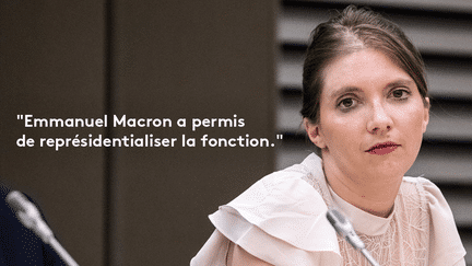 Aurore Bergé, porte-parole du groupe LREM à l'Assemblée, le 22 décembre 2017 sur RMC. (MAXPPP)