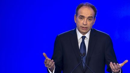 Le pr&eacute;sident de l'UMP, Jean-Fran&ccedil;ois Cop&eacute;, le 29 mars 2013 &agrave; Paris. (FRED DUFOUR / AFP)