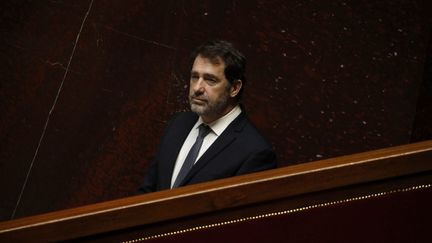 Christophe Castaner, à l'Assemblée nationale, le 31 mars 2020. (YOAN VALAT / POOL / EPA POOL)