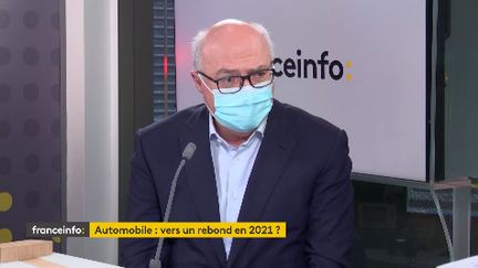 Patrick Koller, directeur général de Faurecia, était l’invité éco de franceinfo, lundi 22 février. (FRANCEINFO / RADIOFRANCE)