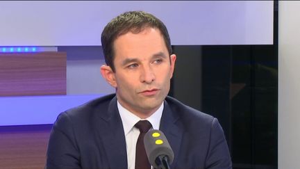 Benoît Hamon, le 13 janvier 2017 sur franceinfo (FRANCEINFO)