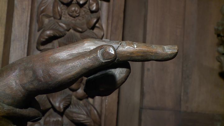 Détail du retable consacré à l'Assomption de la Vierge Marie. (France 3 Aquitaine / L. Macineiras)