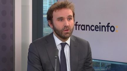 Antoine Foucher, ancien directeur de cabinet de Muriel Pénicaud et fondateur de Quintet, cabinet de conseil en stratégie RH, était l'invité éco de franceinfo le 20 février 2023. (FRANCEINFO / RADIO FRANCE)