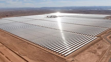 Noor 1, inauguration de la première phase de la centrale solaire de Ouarzazate (Maroc le 4 février 2016). (AFP/ Fadel Senna)