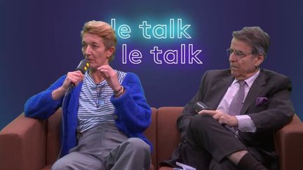 Caroline Seguin, coordinatrice d'urgence à Médecins sans frontières et Antoine Basbous, politologue associé chez Forward Global, directeur de l’Observatoire des pays arabes, dans le Talk de franceinfo le jeudi 16 janvier 2025.
 (FRANCEINFO / RADIO FRANCE)