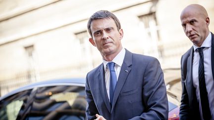 Le Premier ministre, Manuel Valls, arrive &agrave; l'Assembl&eacute;e nationale, &agrave; Paris, le 7 avril 2015. (AURÉLIEN MORISSARD / CITIZENSIDE/ AFP)