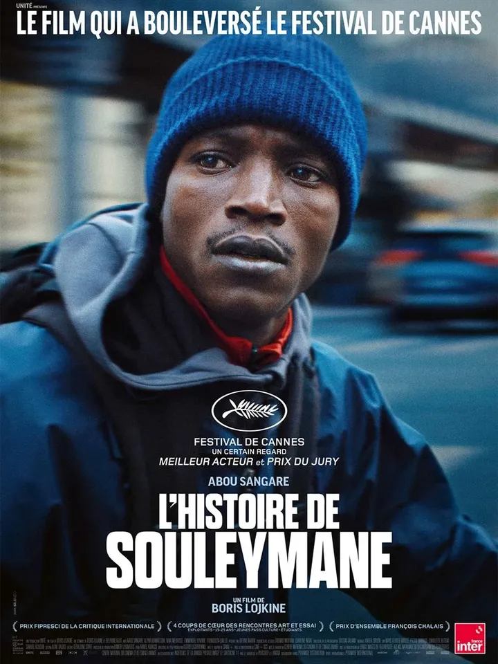 Movie poster "The Story of Souleymane" by Boris Lojkine. (PYRAMID)