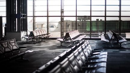 A l'aéroport de Doha, en avril 2020. (ST?PHANE FERRER YULIANTI / HANS LUCAS / AFP)