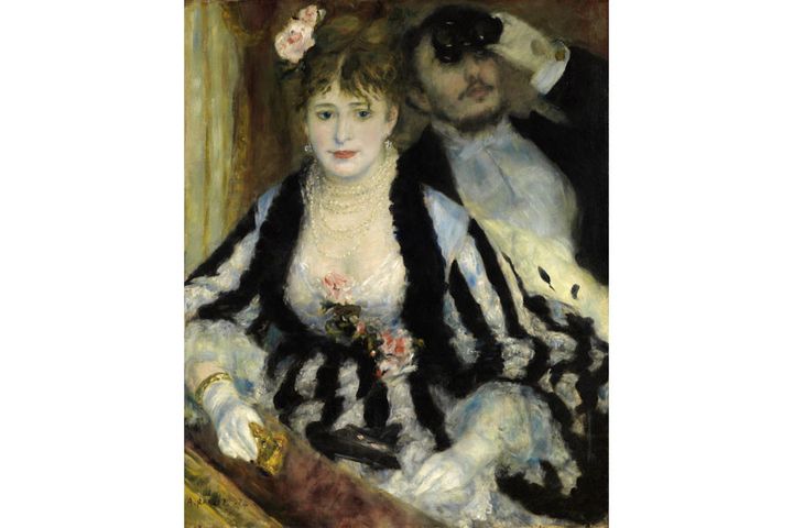 Pierre-Auguste Renoir, "La Loge", 1874, The Courtauld Gallery, London (Samuel Courtauld Trust)
