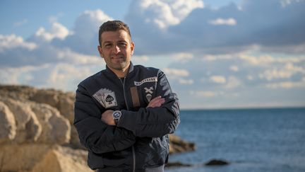 Après avoir développé un modèle aquatique du Flyboard, l'inventeur français Franky Zapata, photographié en novembre 2016, est passé à la vitesse supérieure avec un modèle aérien. (MAXPPP)