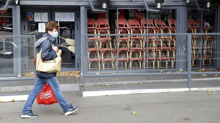 La place de la Bastille, lundi 2 novembre 2020. (DELPHINE GOLDSZTEJN / MAXPPP)