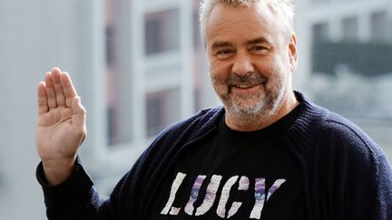 Luc Besson à Moscou pour faire la promotion de son film "Lucy" (9 septembre 2014)
 (Vasily Maximov / AFP)