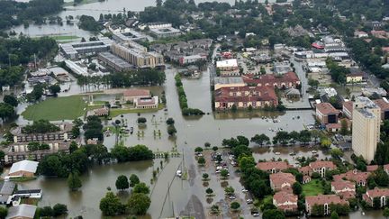 Une vue aérienne des inondations à Baton Rouge (Etats-Unis), samedi 13 août 2016. (PATRICK DENNIS / AP/ SIPA)