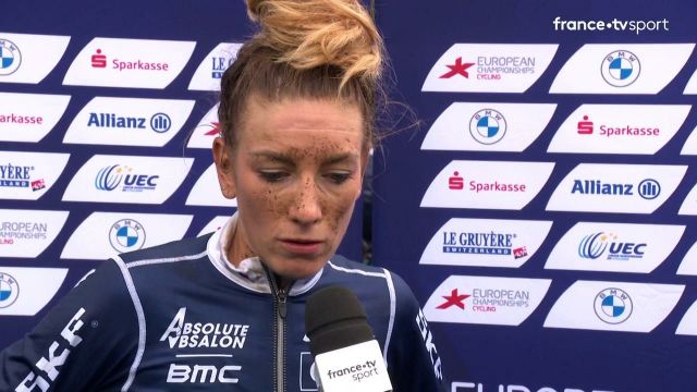 Silver medalist in the ladies' mountain bike race, the outgoing European champion Pauline Ferrand-Prévot handed over to Loana Lecomte, her compatriot.  The 30-year-old Frenchwoman, reassured after the race to have regained her level of a few years ago, was smiling at the finish, when she had derailed in the third lap and saw the title fly away.