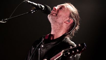 Thom Yorke sur scène avec Radiohead le 20 mai à Amsterdam, coup d'envoi de leur tournée 2016.
 (Paul Bergen / ANP / AFP)