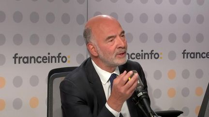 Pierre Moscovici, premier président de la Cour des comptes, invité sur franceinfo le 13 septembre 2024. (FRANCEINFO / RADIO FRANCE)