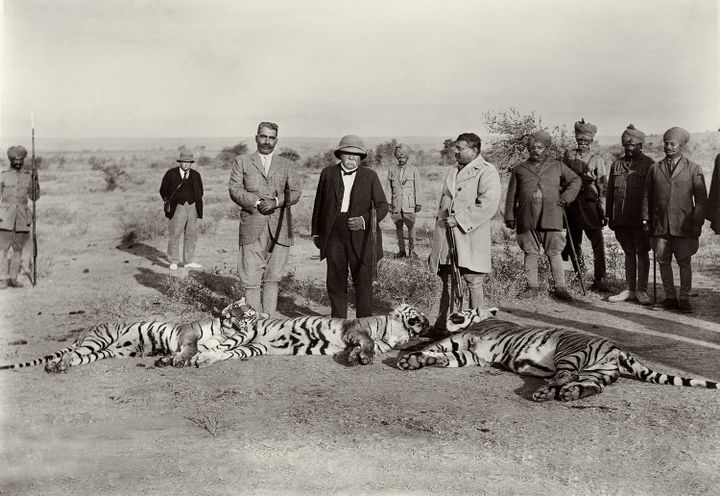 Après la chasse à l'invitation du Maharajah de Gwalior (1921)
 (Collection Musée CLEMENCEAU)