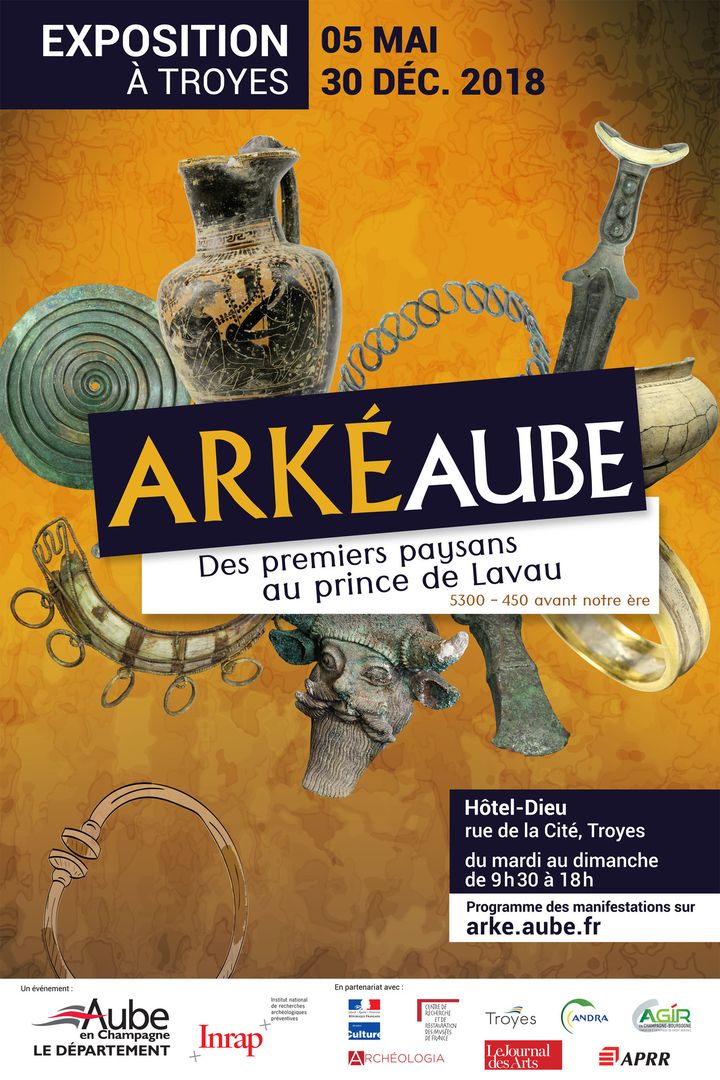 L'affiche de l'exposition Arkéaube
 (DR)