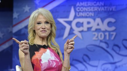 Kellyanne Conway, le&nbsp;23 février 2017 à&nbsp;National Harbor dans le Maryland (Etats-Unis).&nbsp; (MIKE THEILER / AFP)