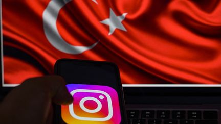 The Instagram logo on August 2, 2024 in Istanbul, Türkiye.  (YASIN AKGUL / AFP)