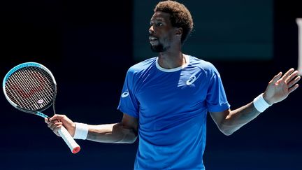 Gaël Monfils lors de l'ATP Cup 2021. (DAVID GRAY / AFP)