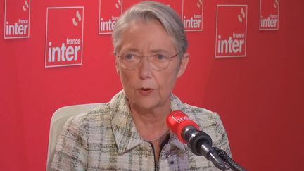 La Première ministre Élisabeth Borne, le 6 novembre 2023 sur France Inter. (FRANCE INTER / RADIO FRANCE)