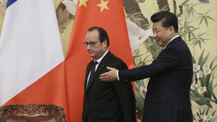 &nbsp; (François Hollande et Xi Jinping à Pékin, le 2 novembre 2015©maxPPP)