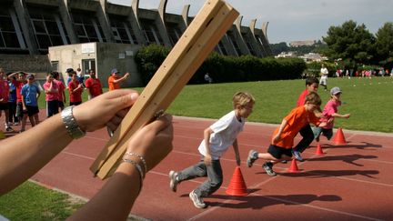 Départ d'une course de jeunes athlètes, à Nice, avant la crise sanitaire provoquée par la pandémie de Covid-19. (EMPORTES JEAN-MICHEL / MAXPPP)