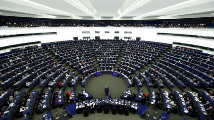 Le Parlement européen à Strasbourg (Bas-Rhin), le 13 septembre 2017. (CHRISTIAN HARTMANN / REUTERS)