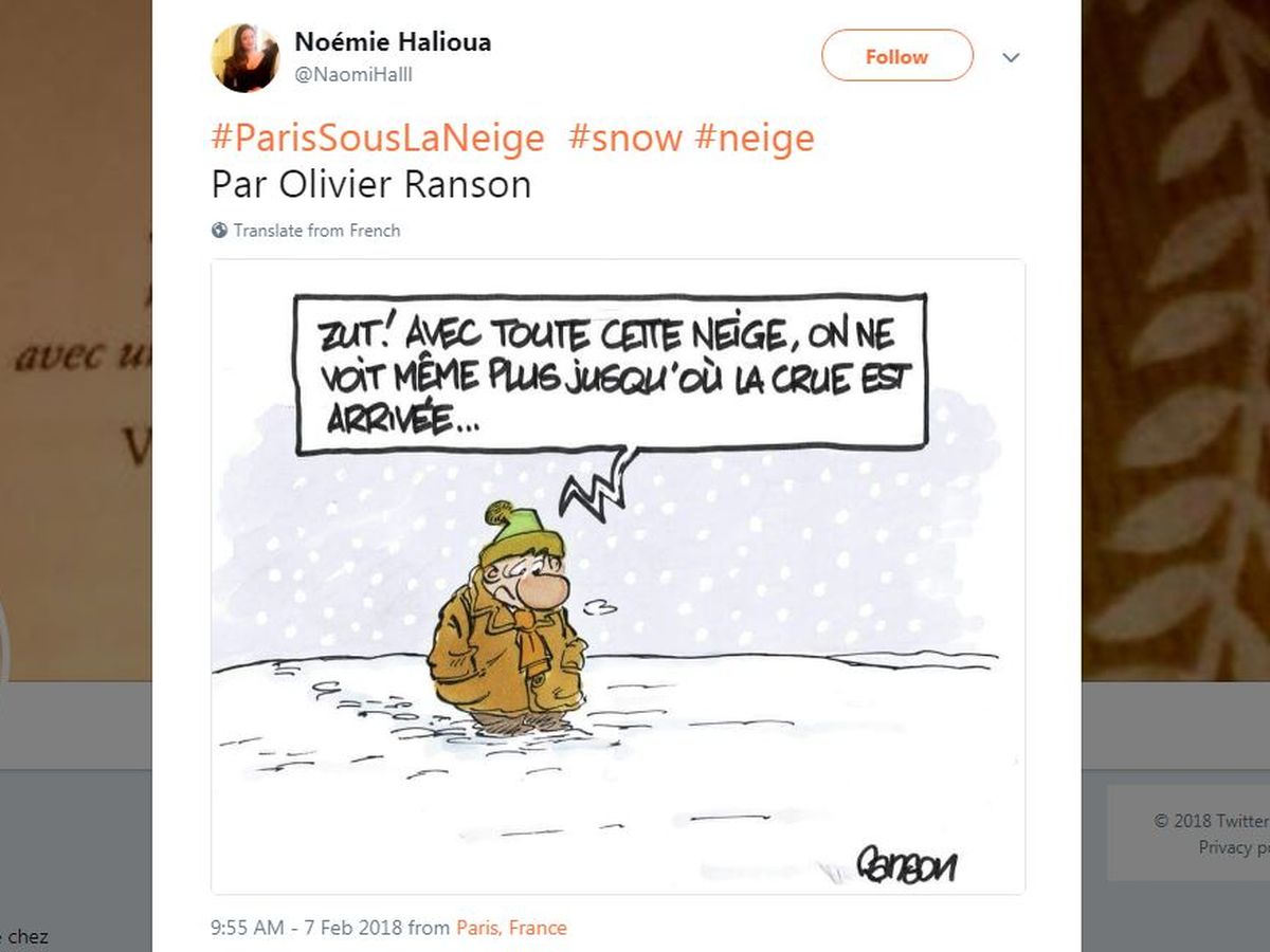 En Images Les Tweets Qui Nous Ont Fait Rire Sur La Neige En Ile De France