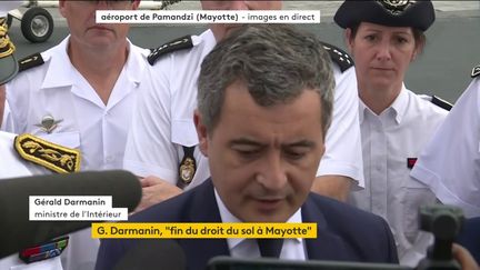 Gérald Darmanin annonce "la fin du droit du sol à Mayotte" lors d'un déplacement sur ce territoire français de l'océan indien.