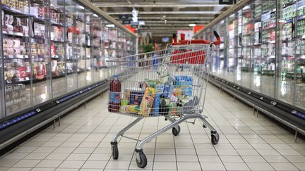 Illustration dans les rayons d'un supermarché. (LE PARISIEN / ARNAUD JOURNOIS / MAXPPP)