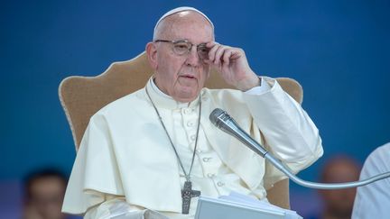 Alors que l'Église est confrontée à plusieurs scandales de pédophilie, le pape François&nbsp;a adressé, lundi 20 août, une lettre sans précédent aux catholiques du monde entier. (MAURO FAGIANI / IPA / MAXPPP)