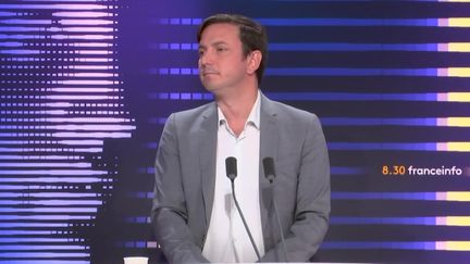 Aurélien Taché, député EELV du Val-d’Oise, le 9 août 2023 sur franceinfo. (FRANCEINFO / RADIOFRANCE)