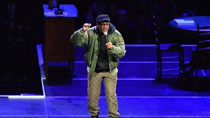 Spike Lee à New York, le 26 février 2020. (ANGELA WEISS / AFP)