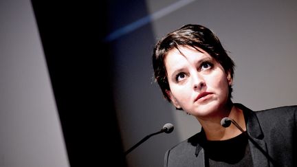 La ministre de l'Education nationale, Najat Vallaud-Belkacem, le 26 septembre 2016 à Grenoble (Isère). (JEAN PIERRE CLATOT / AFP)