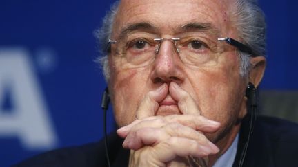 Le pr&eacute;sident de la Fifa Sepp Blatter, &agrave; Zurich (Suisse), le 30 mai 2015. (ARND WIEGMANN / REUTERS)